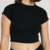 Laura Baby Tee Raven Black